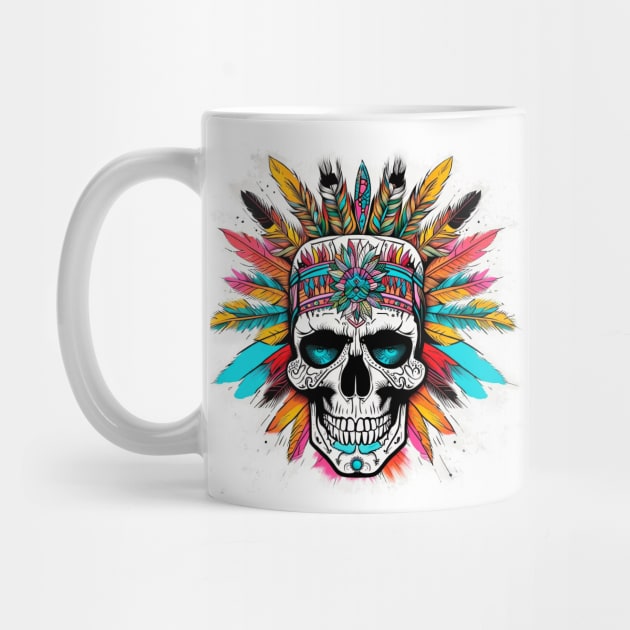 Indian chief skull by Skulls To Go